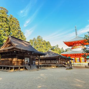 Konpon Daito Pagoda at Danjo Garan Temple in Koyasan, Wakayama