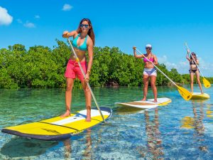 Paddleboarding in Turks and Caicos