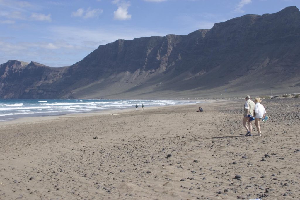 Stunning Back Drop of Famara Beach