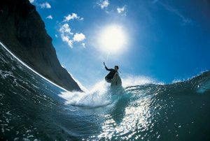 Surfing in Famara Beach