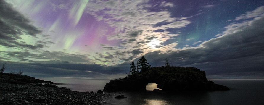 Northern Lights in Cook County - Minnesota