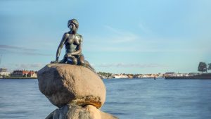 Little Mermaid Statue in Copenhagen