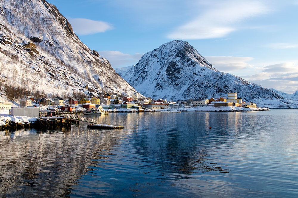 The scenery of Oksfjord nr Alta