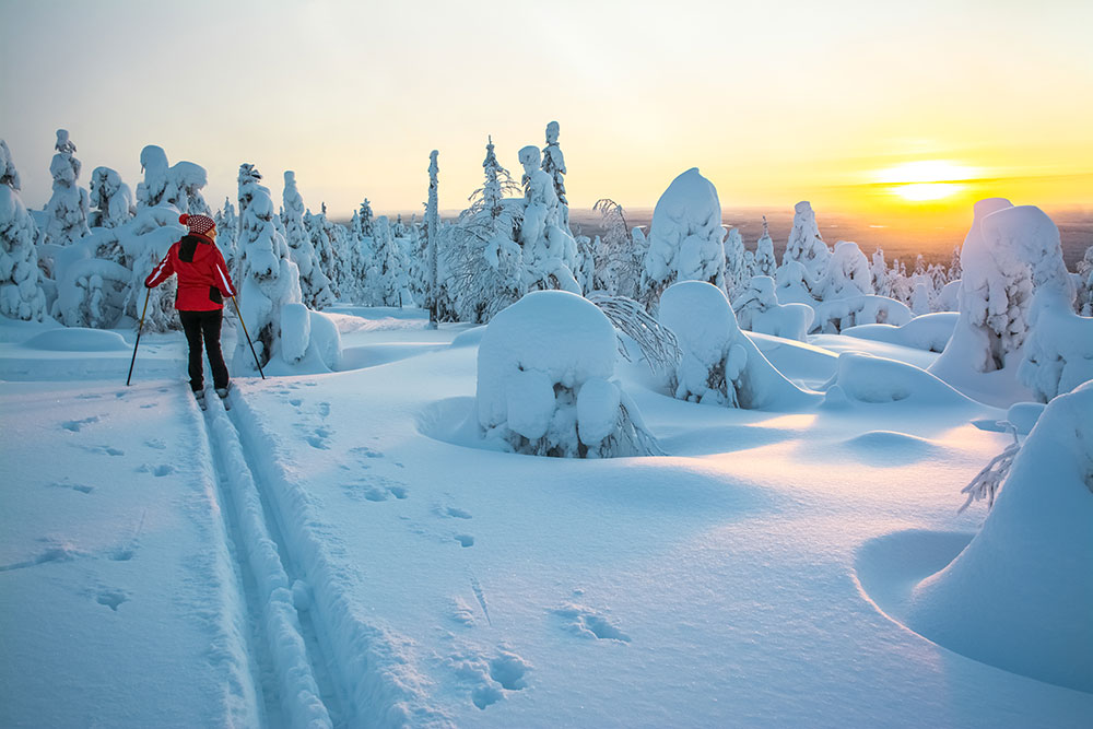 skiing in Lapland