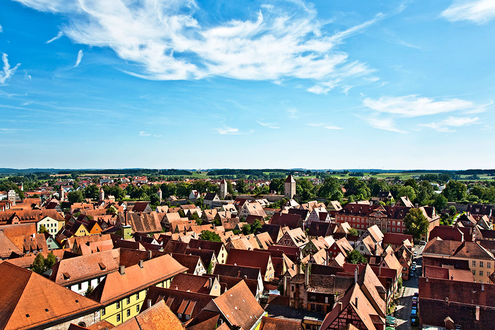 Romantic Dinkelsbühl, city of late middleages