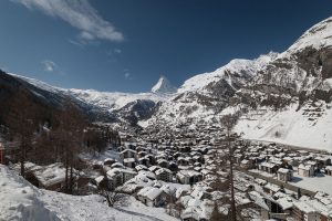 Zermatt, Switzerland with Matterhorn