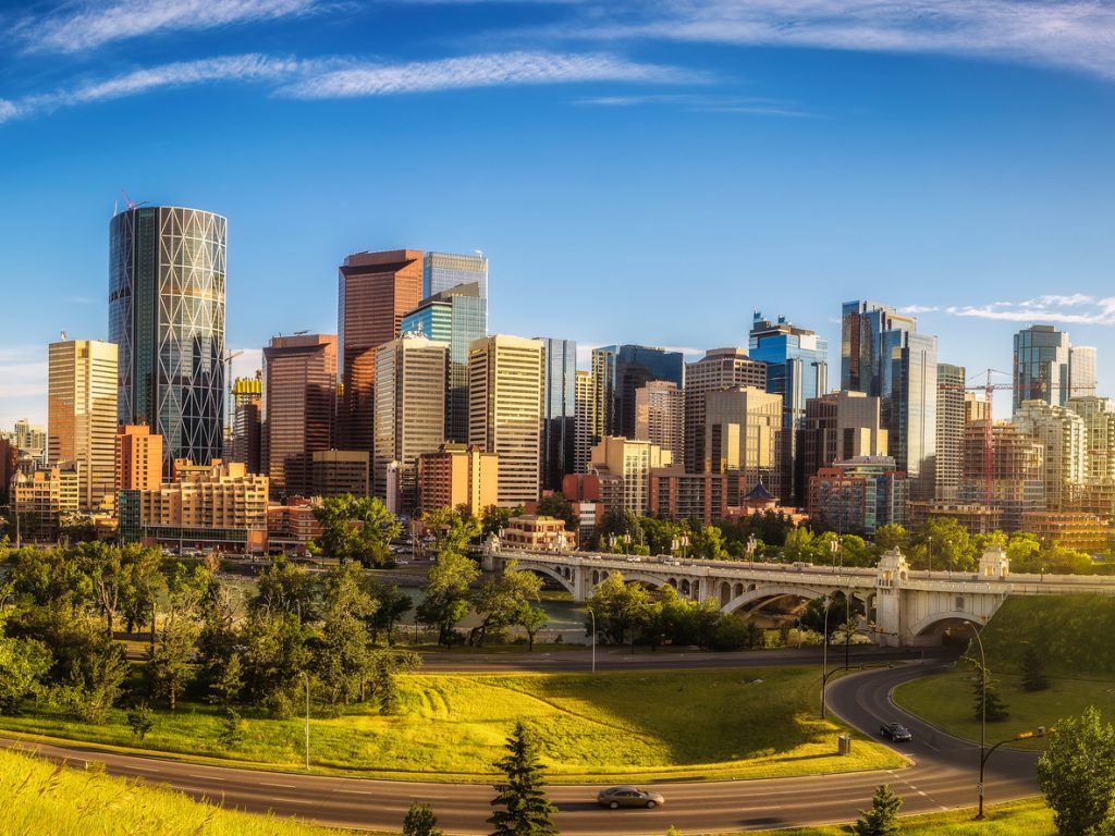 City skyline of Calgary, Canada