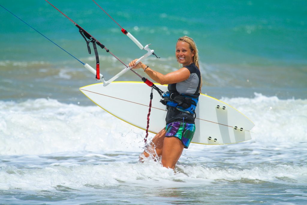 Kite Surfing in Cabarete, Dominican Republic