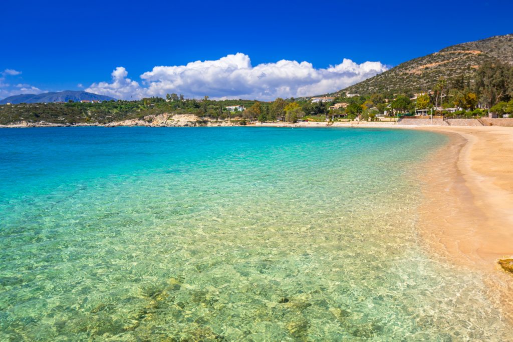 Marathi bay with beautiful beach on Crete, Greece