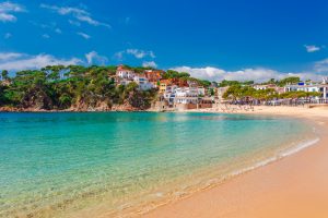 Sea landscape Llafranc near Calella de Palafrugell