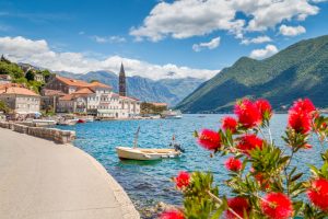 Historic town of Perast at Bay of Kotor