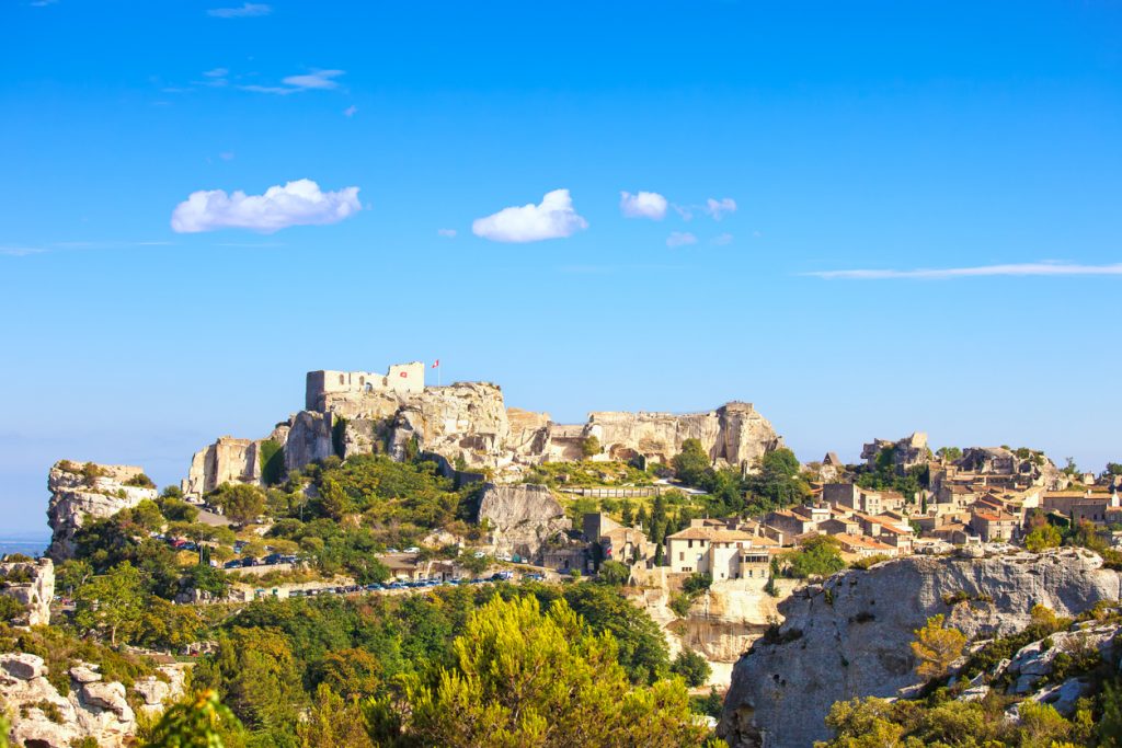 Les Baux de Provence village and castle. France