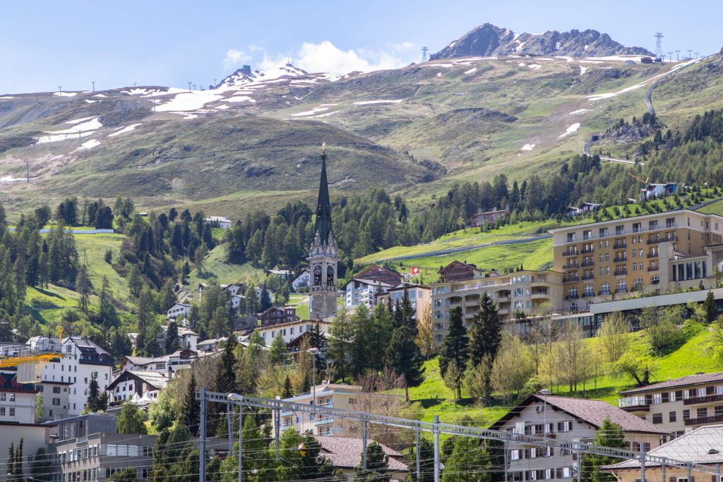 St. Moritz - summer landscape, Switzerland