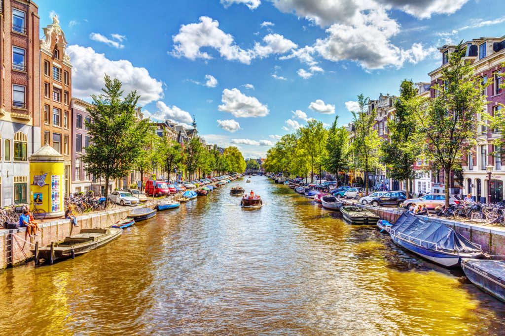 Amsterdam Canal in Summer