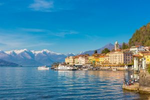 Bellagio small village on Lake Como, in Lombardy region, north Italy