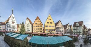 Medieval town of Rothenburg ob der Tauber Christmas Market