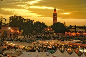 Djemaa El Fna Square. The most famous place in Marrakech.