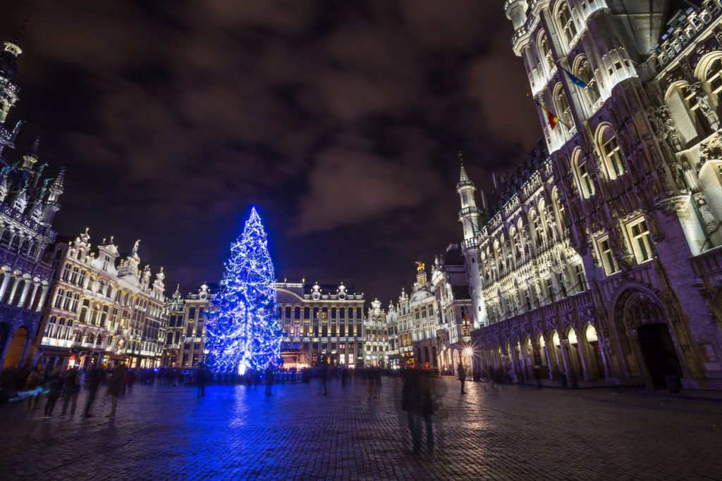 Brussel Christmas Market is held at Grote market place 