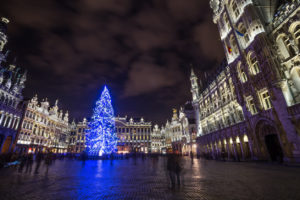 Brussel Christmas Market is held at Grote market place