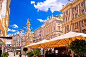 Historic architecture square in Vienna - Austria