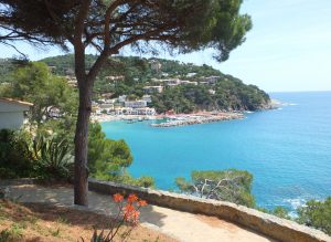 Llafranc is on the Costa Brava between Barcelona and the French border and is a hub for tourist from abroad and Spain. It's a popular fishing village and has a sheltered bay which is used by passing vessels