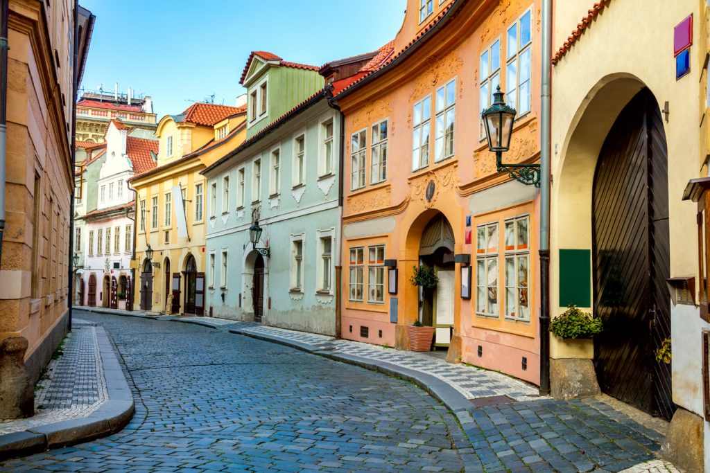 Old Street in Prague in the morning