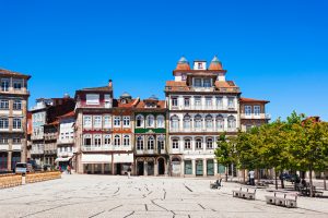 Toural Square (Largo do Toural) is one of the most central and important squares in Guimaraes, Portugal