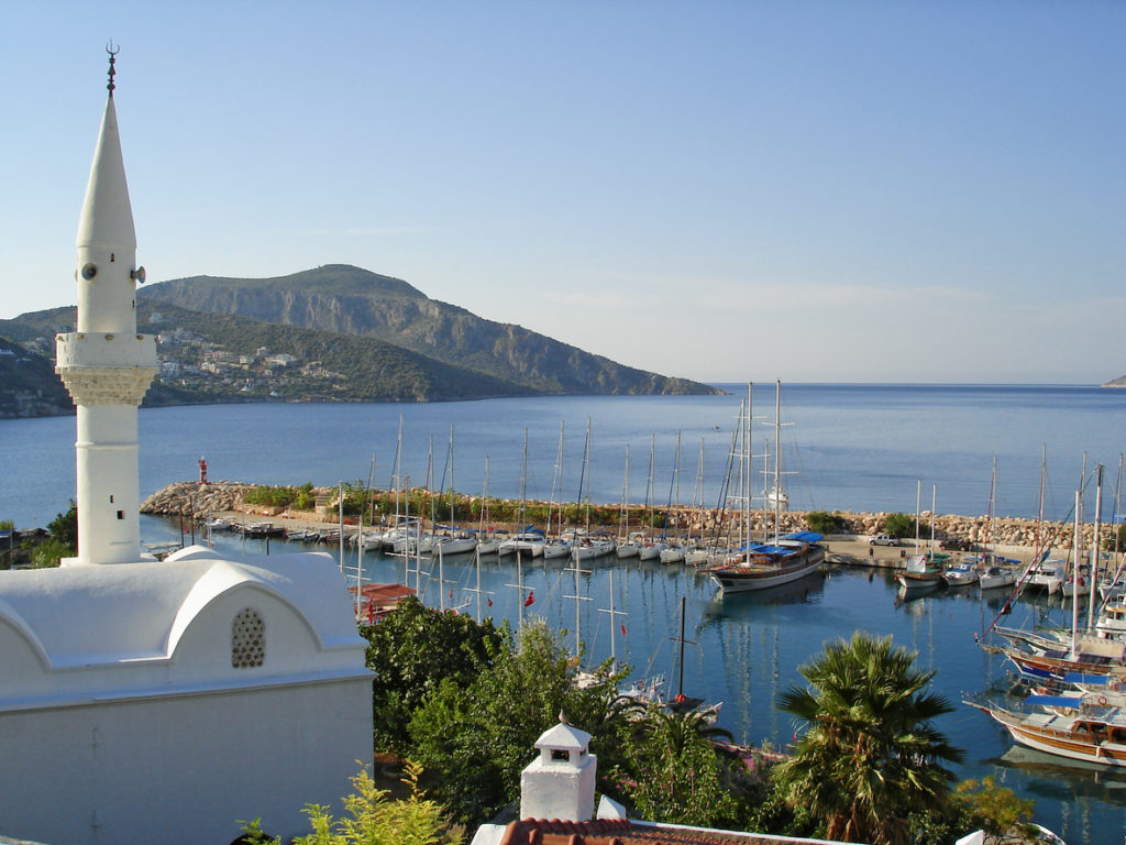 Nice summer morning in Kakan, Turkey