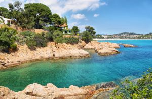 View of the sea near Sagaro in Costa Brava