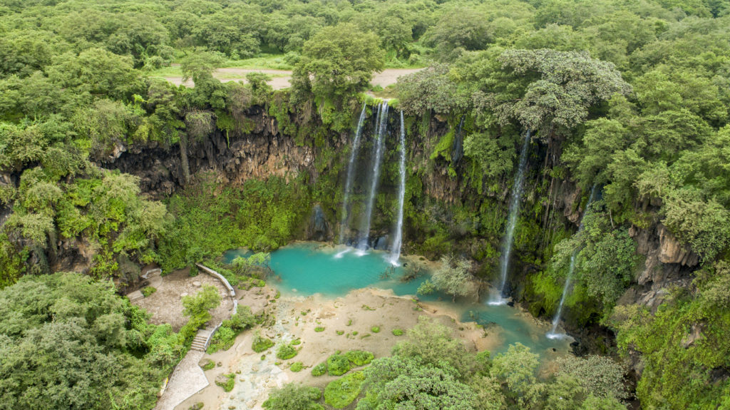 Ayn Athum waterfall, Salalah, Sultanate of Oman