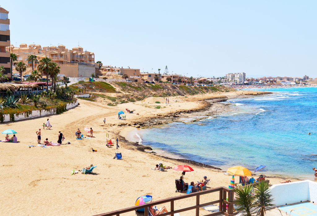 Cala de Cabo Cervera beach. Torrevieja, Spain