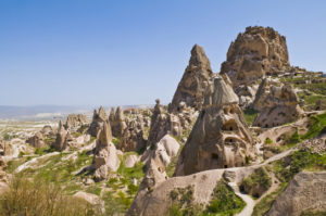 The special stone formation of Cappadocia, Turkey