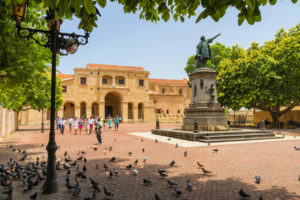 Columbus Statue and Cathedral