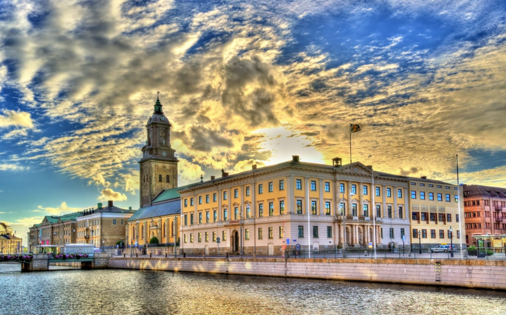 The city hall and the German Church in Gothenburg - Sweden