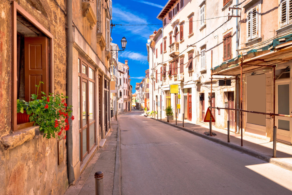 Mediterranean stone street of Vodnjan