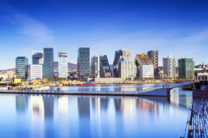 Bjørvika Barcode in Oslo Norway