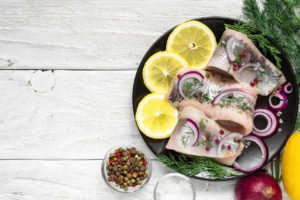 Pickled herring in Sweden