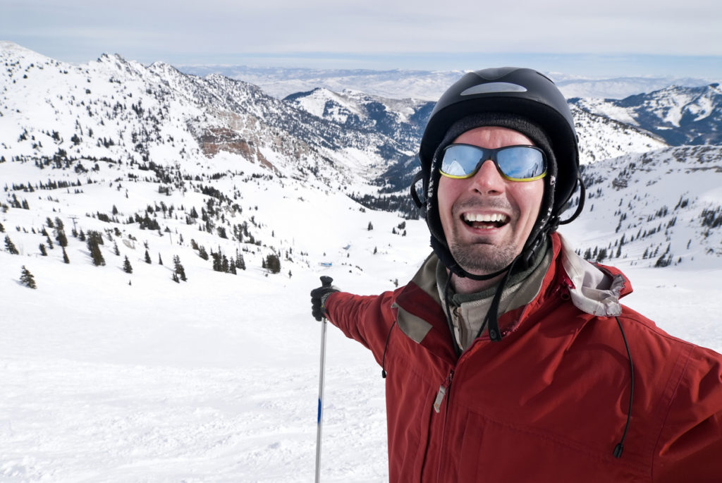 Skiing in Snowbird