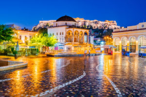 Monastiraki Square and Acropolis