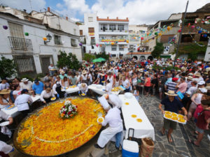 Paella day in Velefique village in Almeria