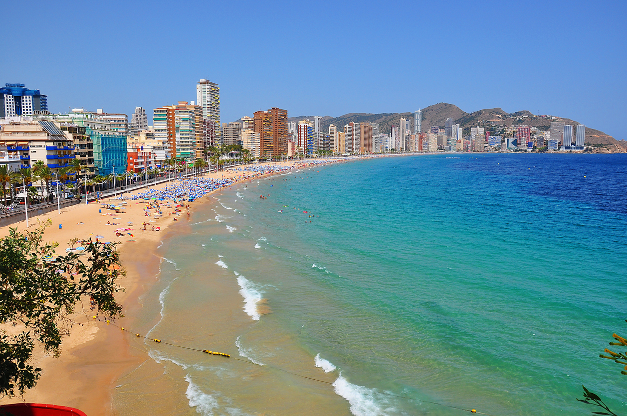 Playa de Levante, Benidorm, Spain