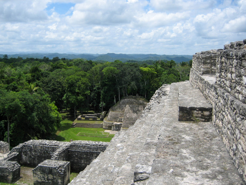 Caracol is a Mayan ruin site in Belize near the border with Guatemala.