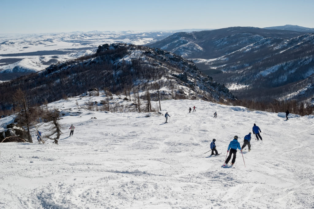 Skiing in Abzakovo, Russia