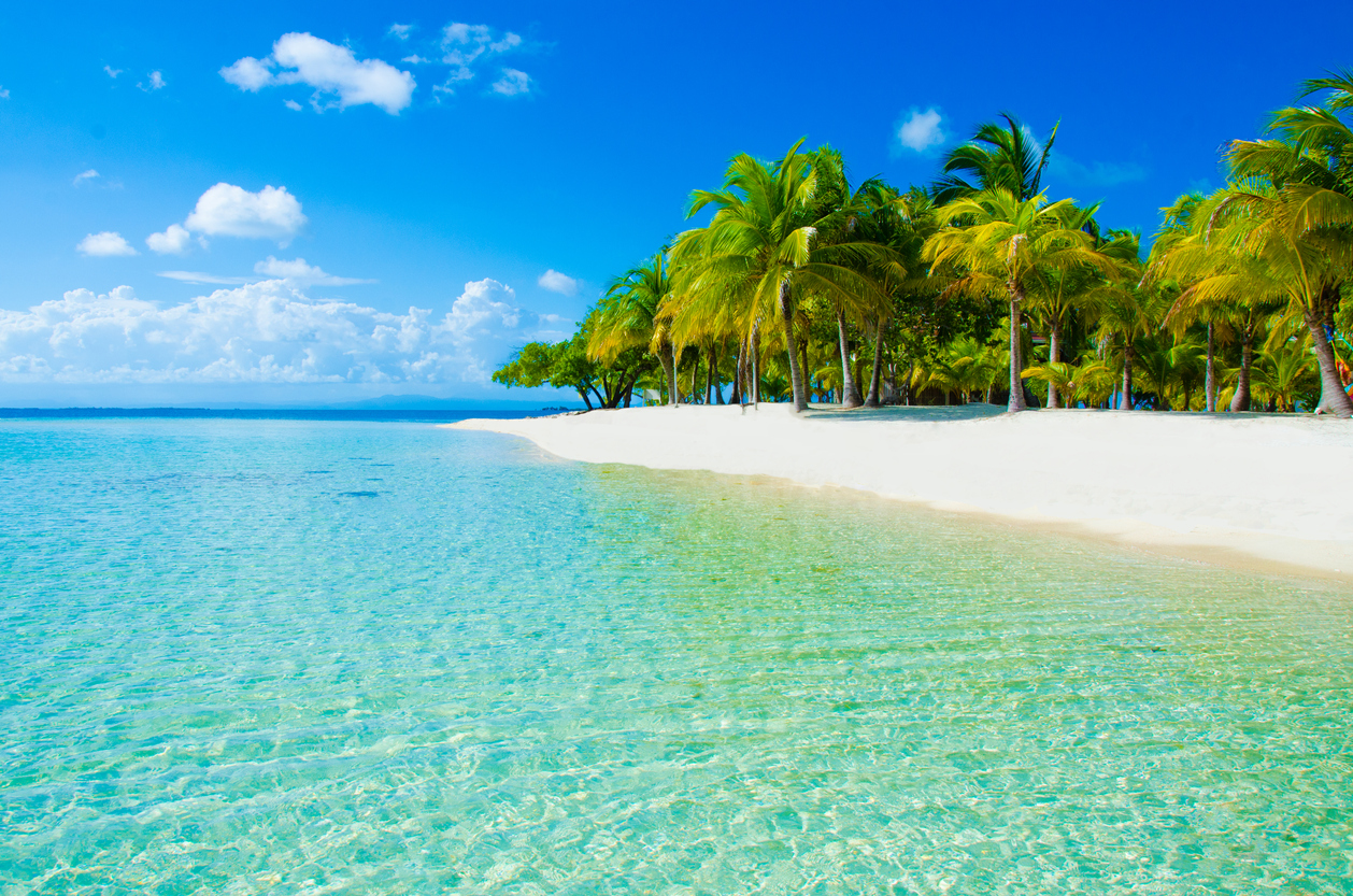 White beach in Belize