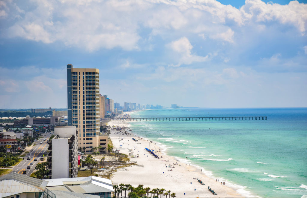 Beach View of Panama City Beach, Florida