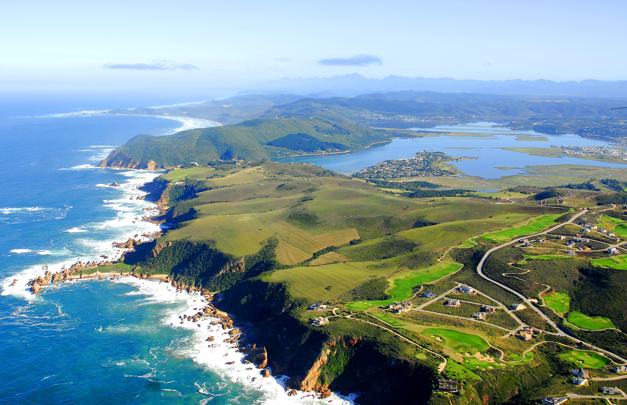 Aerial photo of Knysna, Garden Route South Africa