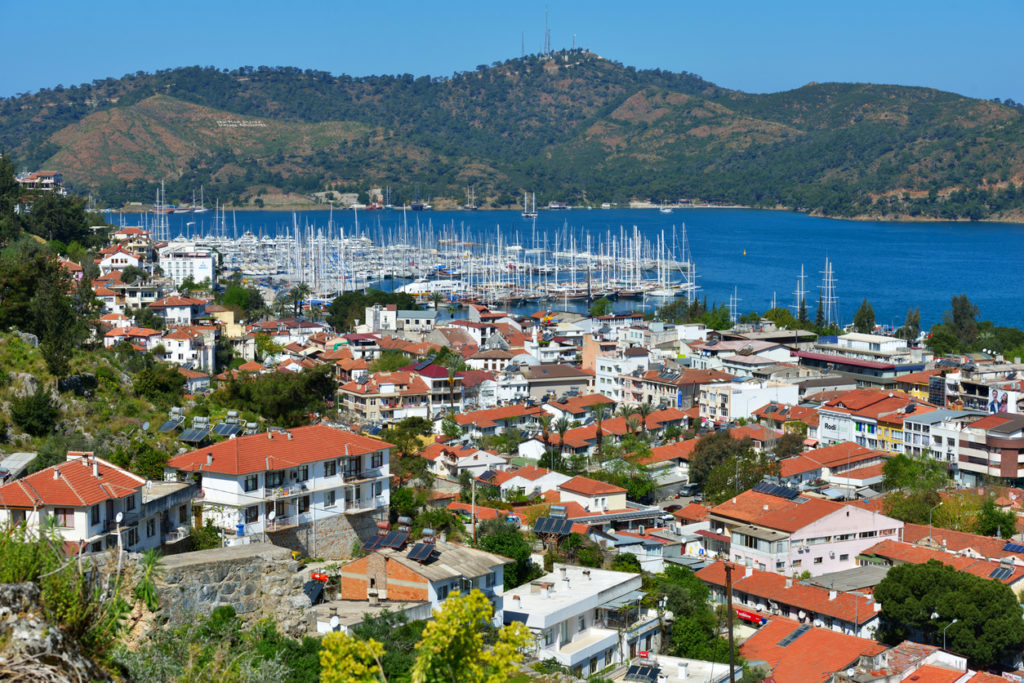 Aerial view of Fethiye, Turkey