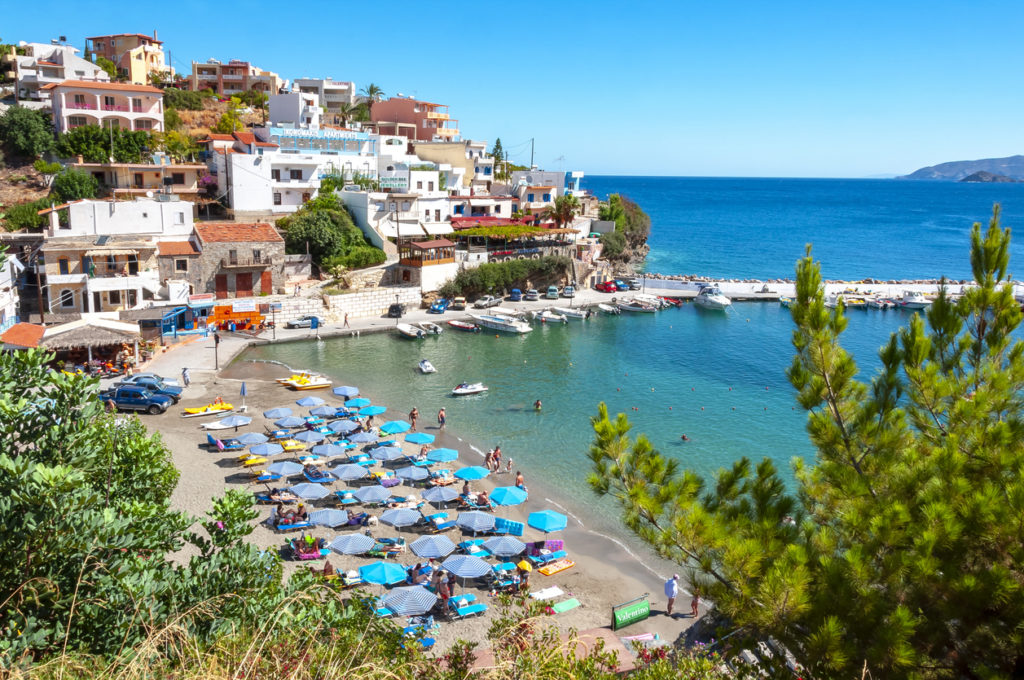 Beach in Bali village, north Crete, Greece