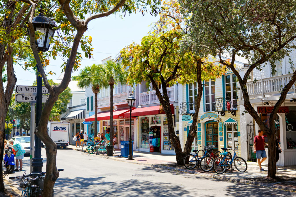 Key West: The historic and popular center and Duval Street in downtown Key West.