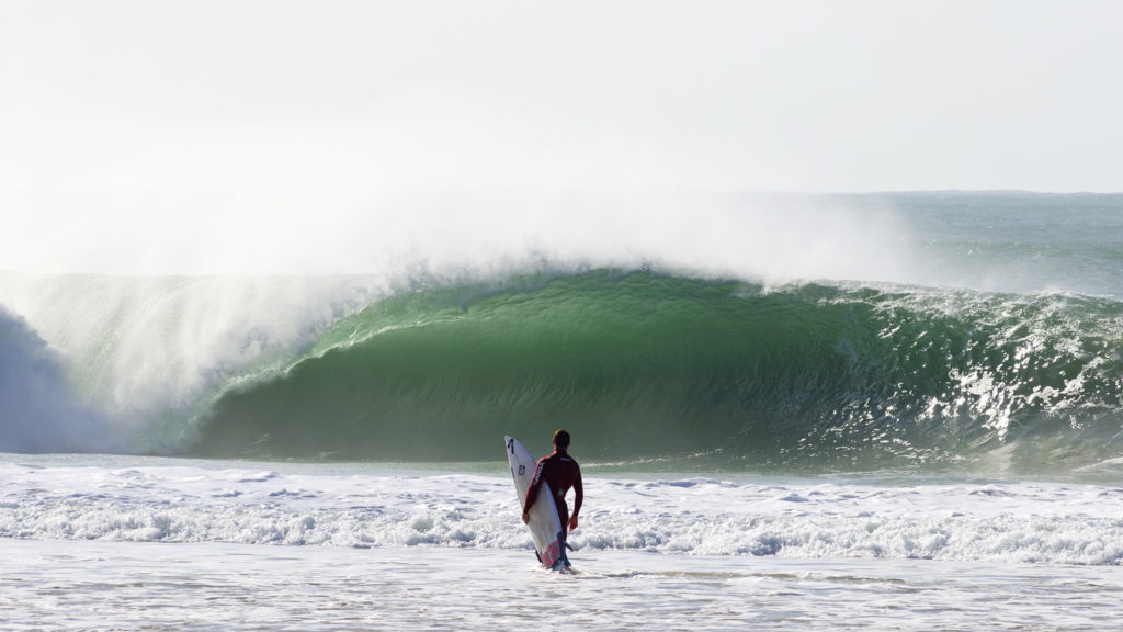 Supertubos in Portugal, the perfect place to get a tube ride.